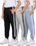 PURE CHAMP 3 Pack Boys Sweatpants Mesh Lightweight Active Pants