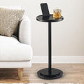 Compact Pedestal Drink Table with Phone Slot