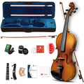 1/2 Full Size Acoustic Violin Fiddle Kit - Solid Wood, Ready