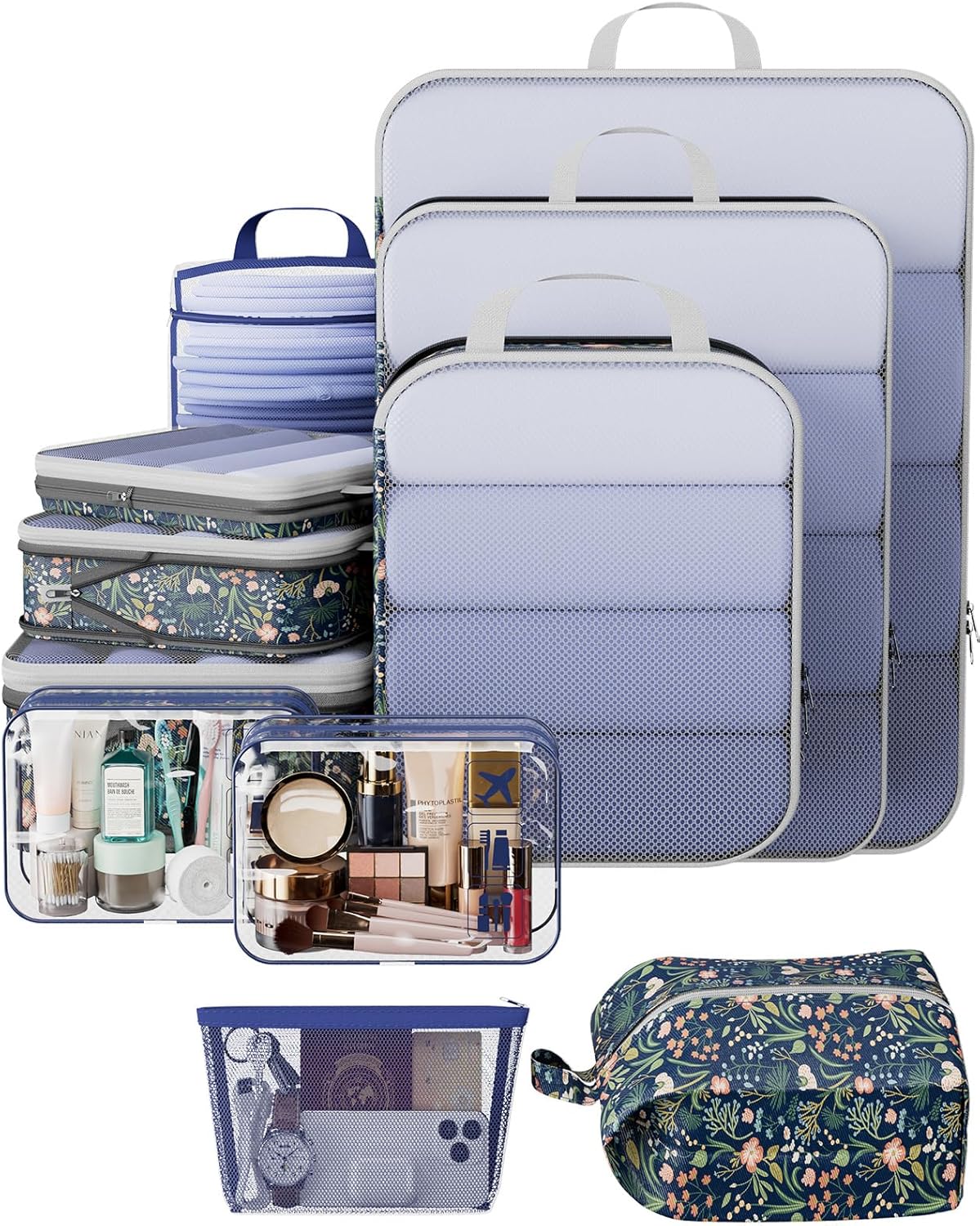 Veken Compression Packing Cubes for Travel Essentials Set