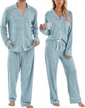 Couples Matching Pajamas Set - Soft Warm Long Sleeve Sleepwear