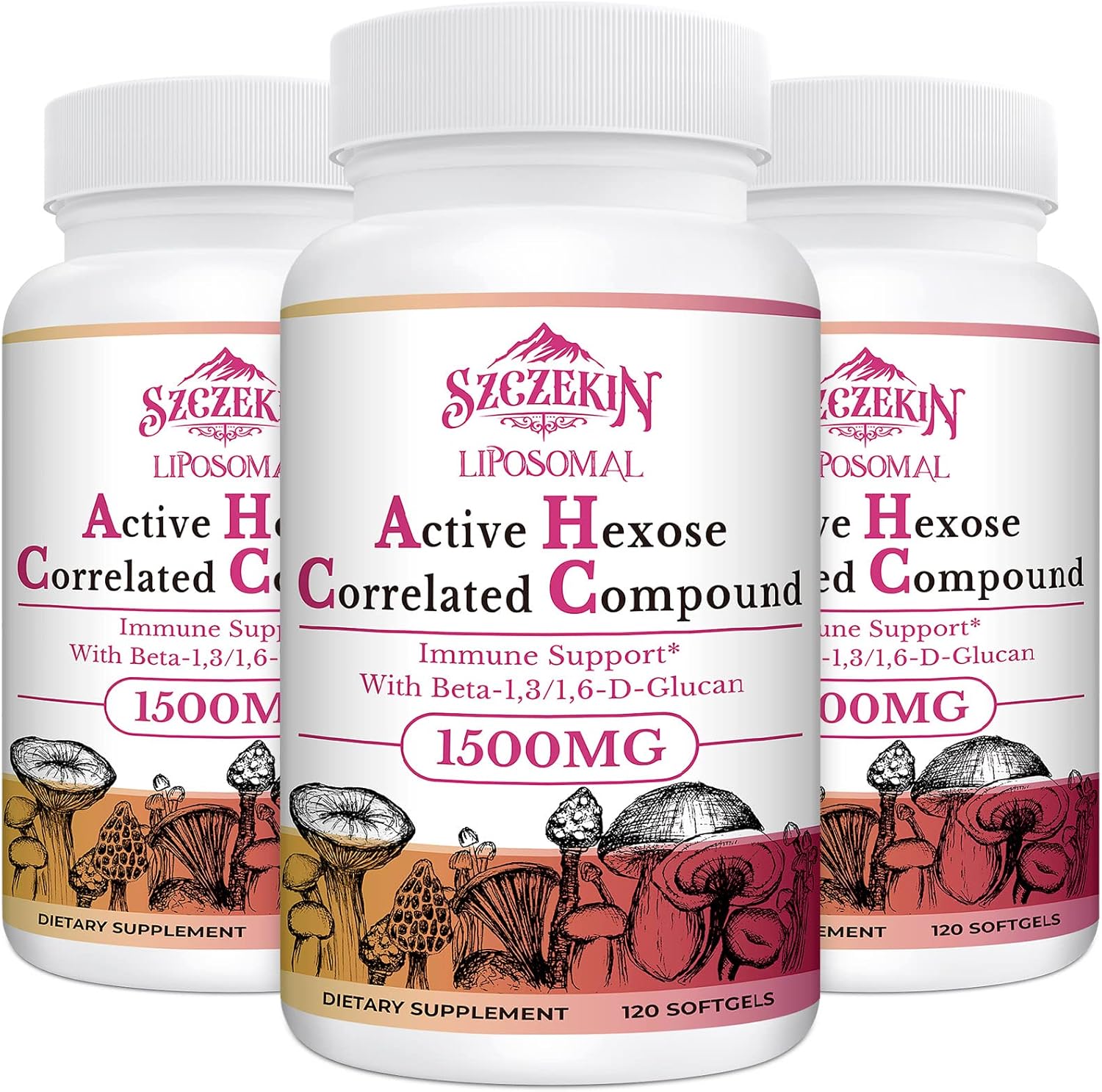 1500mg Liposomal Active Hexose Correlated Supplement for Immunity