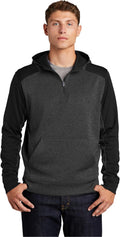 ST Tech Fleece Colorblock 1/4-Zip Hooded Sweatshirt 4XL - Breathable