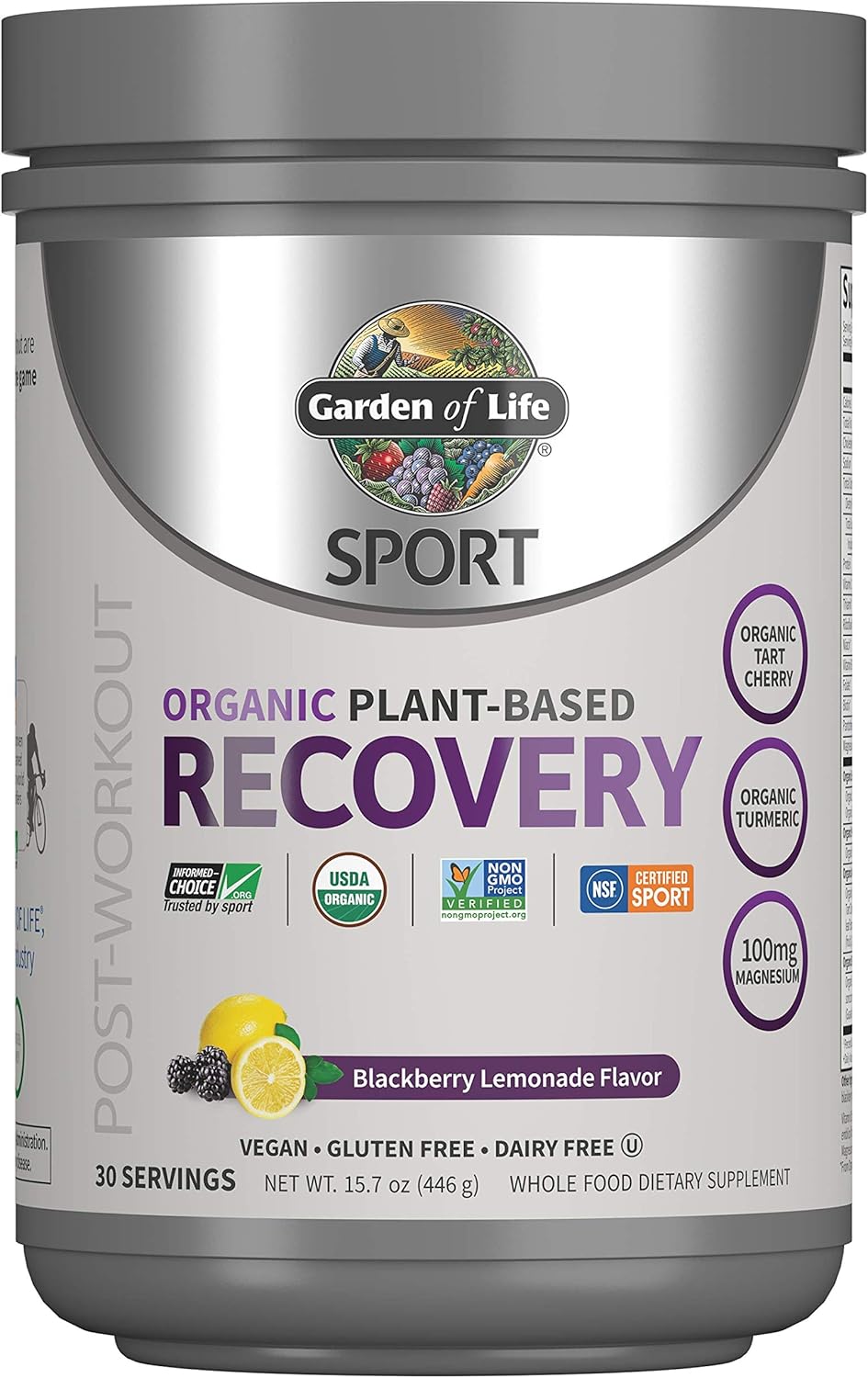 Garden of Life Sport Vegan Post Workout Muscle Recovery Powder