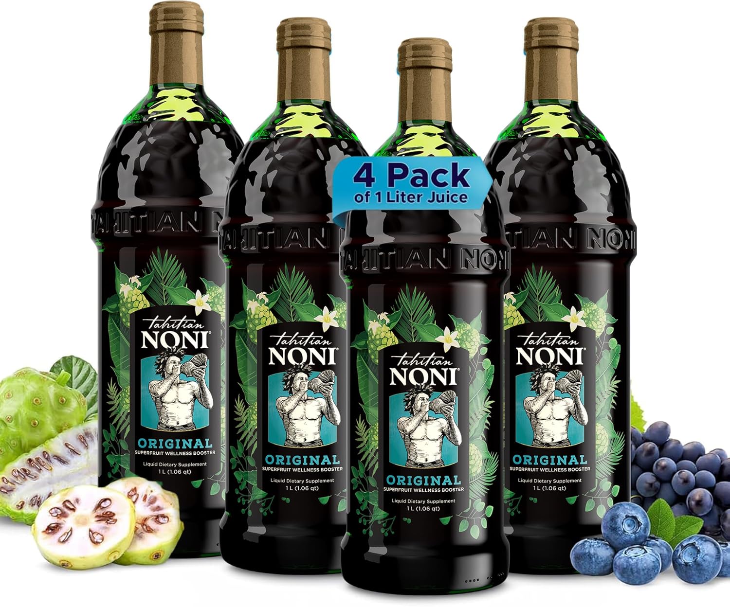 Tahitian Noni Juice Original Pure Noni Fruit Blend for Wellness