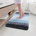 Microfiber Bathroom Rug 36x24 - Thick Shaggy Non-Slip Bath Mat