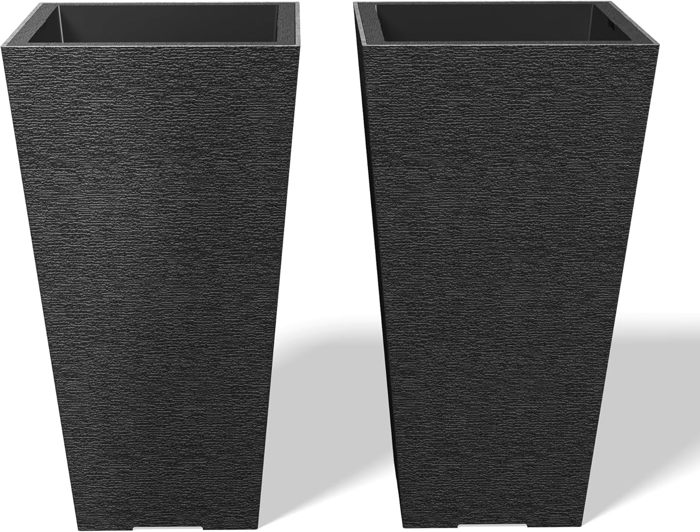 Kante 22 Inch Tall Planter Set of 2 for Indoor Outdoor Use