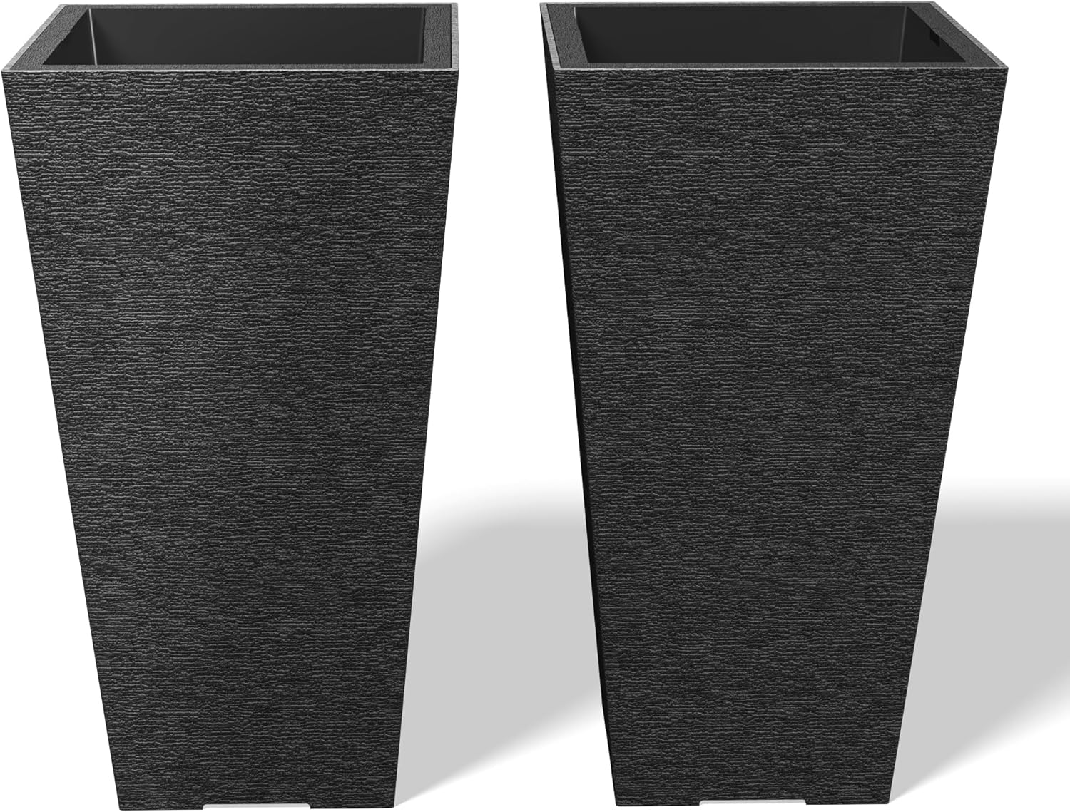 Kante 22 Inch Tall Planter Set of 2 for Indoor Outdoor Use