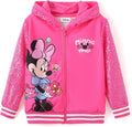 Disney Elsa Minnie Mouse Toddler Girl Sequin Hoodie Jacket - Cozy