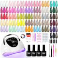 LKEE Gel Nail Polish Kit with UV Light for Perfect DIY Nails