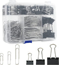 Binder Clips Paper Clips Assorted Sizes, 340pcs Jumbo Set - Organized