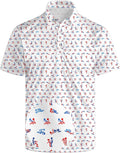 Golf Polo Shirts for Men Funny Print Short Sleeve - Performance