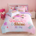 Joiedomi Kid Full Comforter Set 7 Piece Unicorn Bedding Set - Super