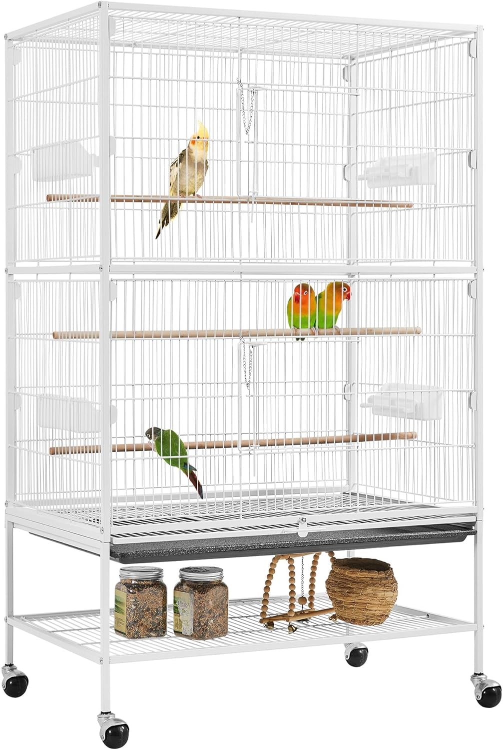 Extra Large 52in Bird Cage for Parakeets and Lovebirds