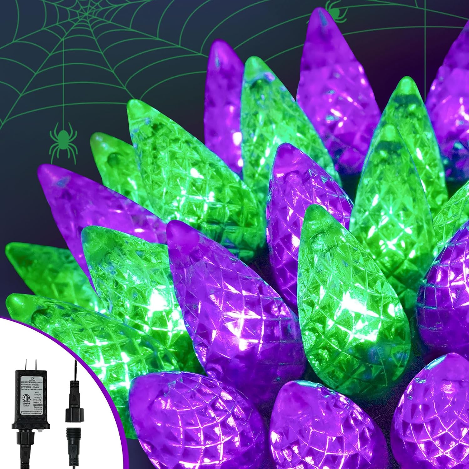 Upgraded 250 LED C6 Halloween String Lights for Festive Decor