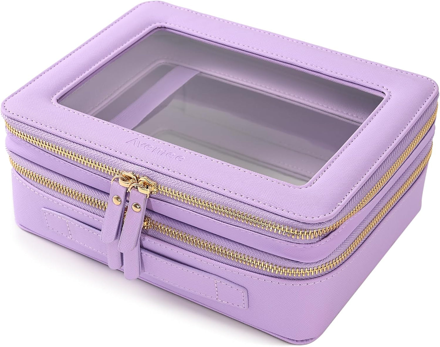 Aveniee Clear Makeup Bags for Travel with Double Layer Design