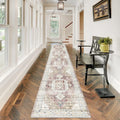 RUUGME Washable Runner Rug 2ft6x12 - Soft Vintage Hallway Mat
