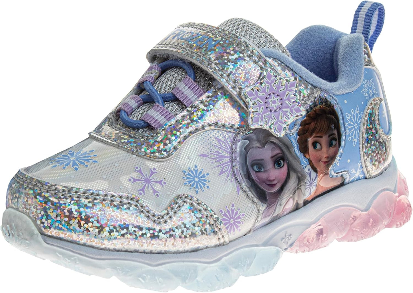 Disney Frozen Light Up Laceless Running Shoes for Girls