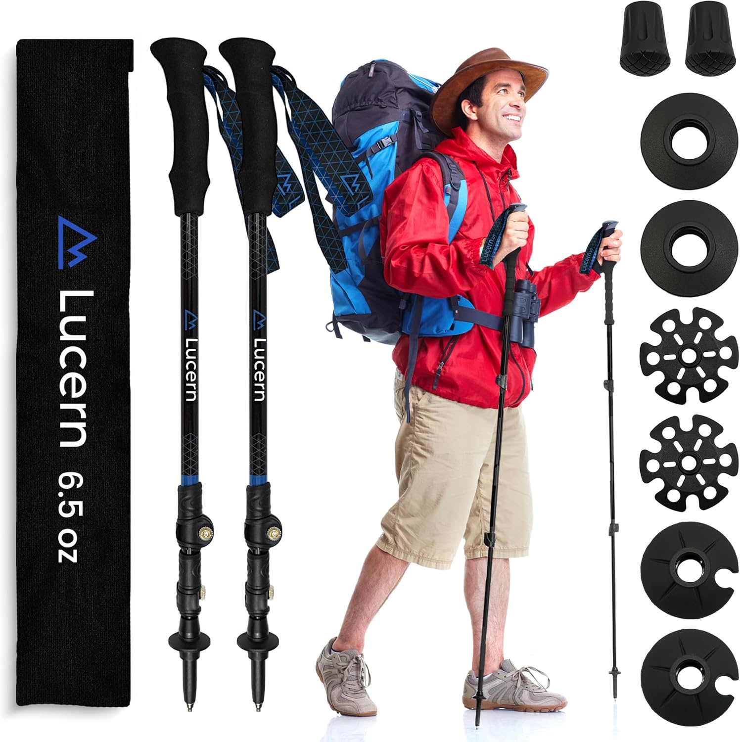 Lucern Carbon Trekking Poles - Extreme Durability