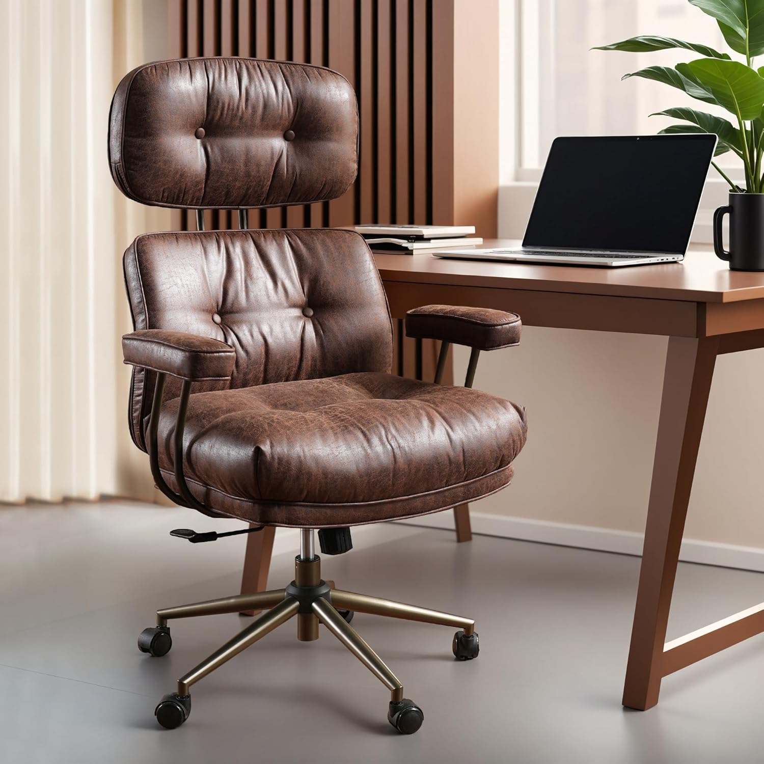 ovios Ergonomic Executive Chair: Comfy Swivel & Stylish Design