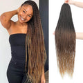 NAYOO Ombre Crochet Hair Senegalese Twist 34 in - Long Reusable Braids