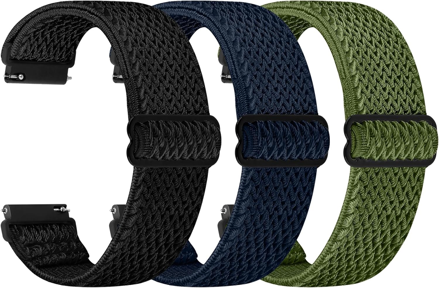 Solo Loop Elastic Watch Band - Quick Release - Fits 18mm-24mm
