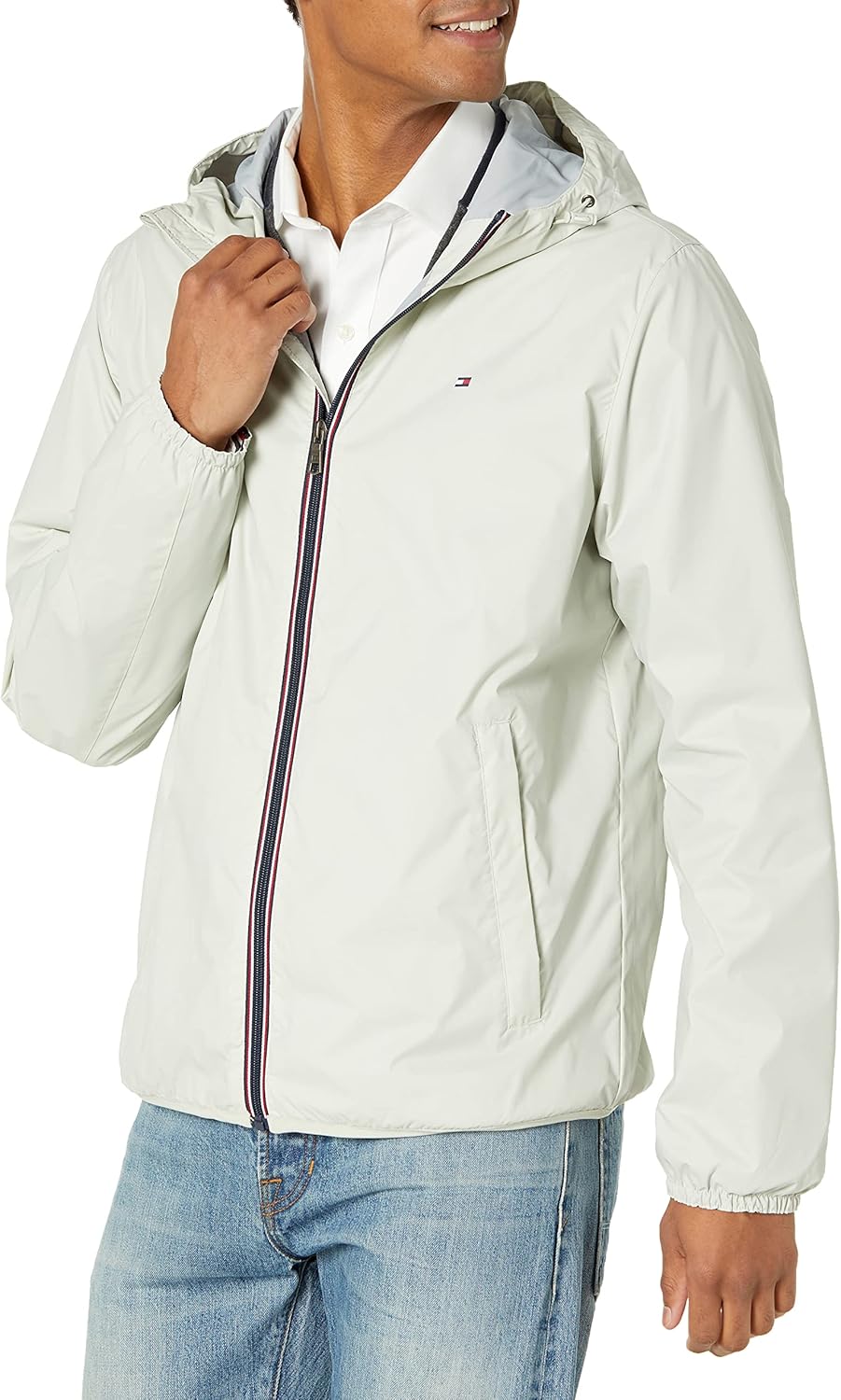 Tommy Hilfiger Men's Lightweight Active Water Resistant Rain Jacket