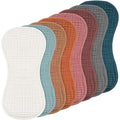 Muslin Burp Cloths 8 Pack 10 x 20 in - Soft Multi Color Baby Cloths
