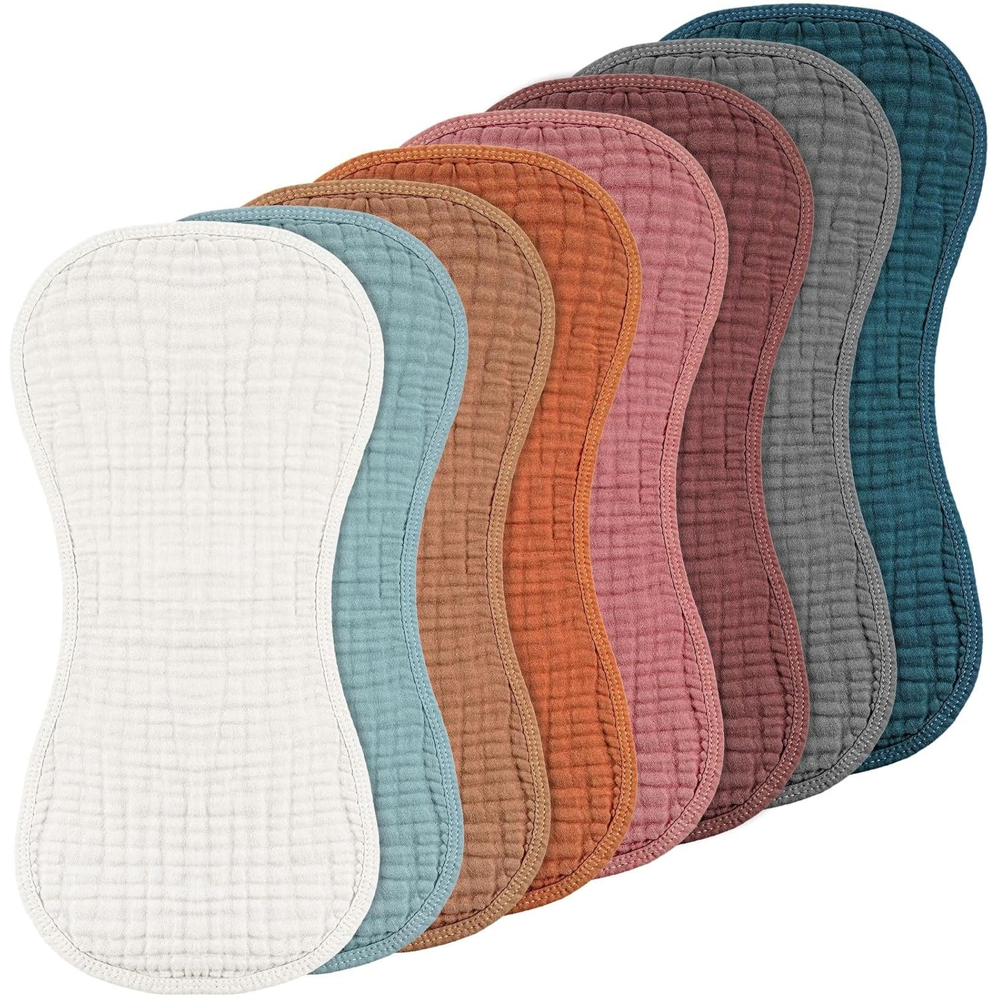 Ultra-Absorbent Muslin Burp Cloths Set