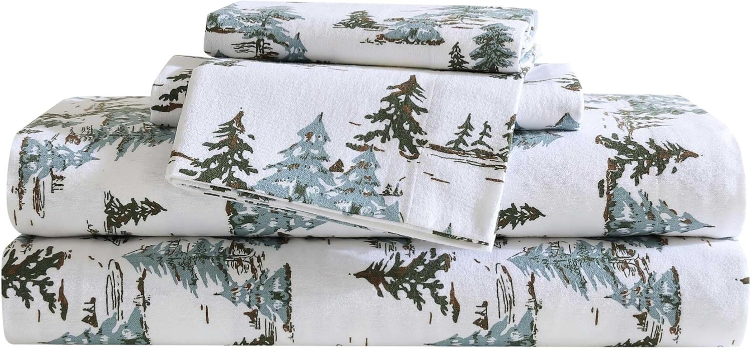 Eddie Bauer Flannel Sheets Full Size for All-Season Comfort