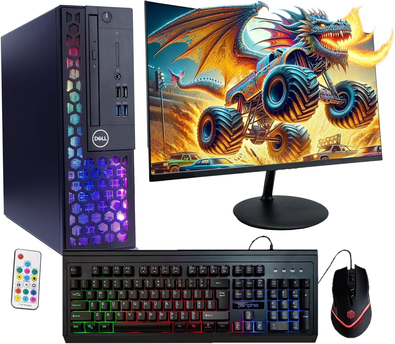 Dell RGB PC Computer with Intel i5-8500 and 24in Monitor