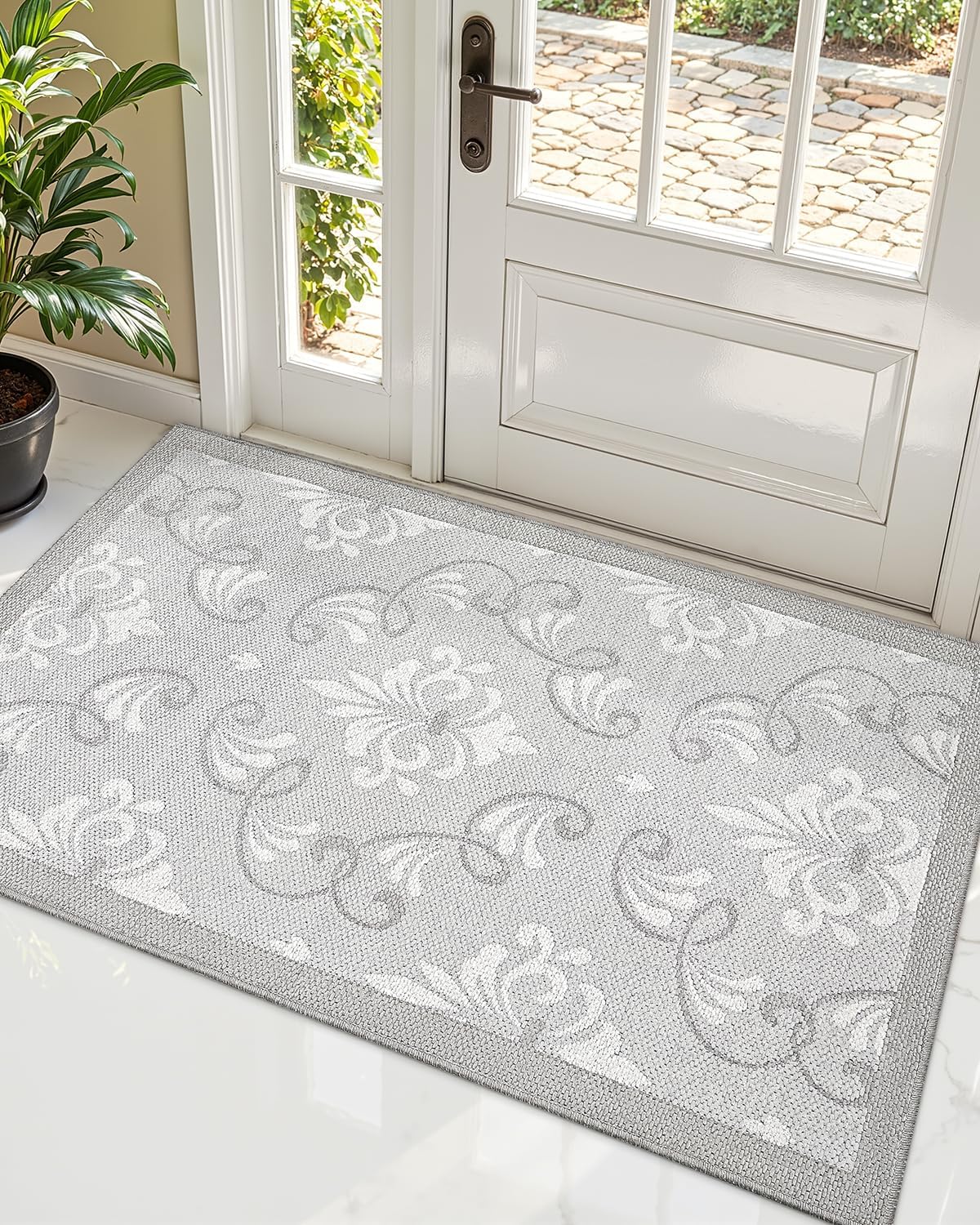 LUMI Ultra Thin Indoor Door Mat for Stylish Home Entryways