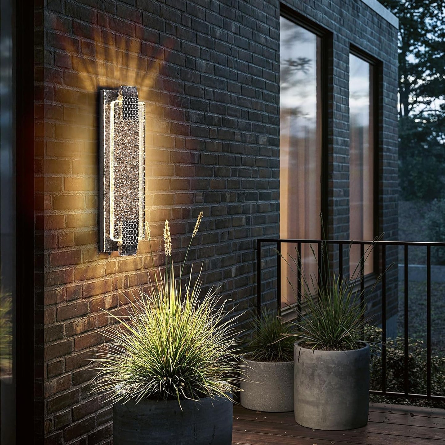 Dusk to Dawn Outdoor Light with Modern Design and Waterproof Features