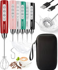 YUSWKO Rechargeable Milk Frother for Coffee and Drinks