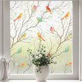 Stained Glass Window Film Privacy Film for Front Door and Bathroom