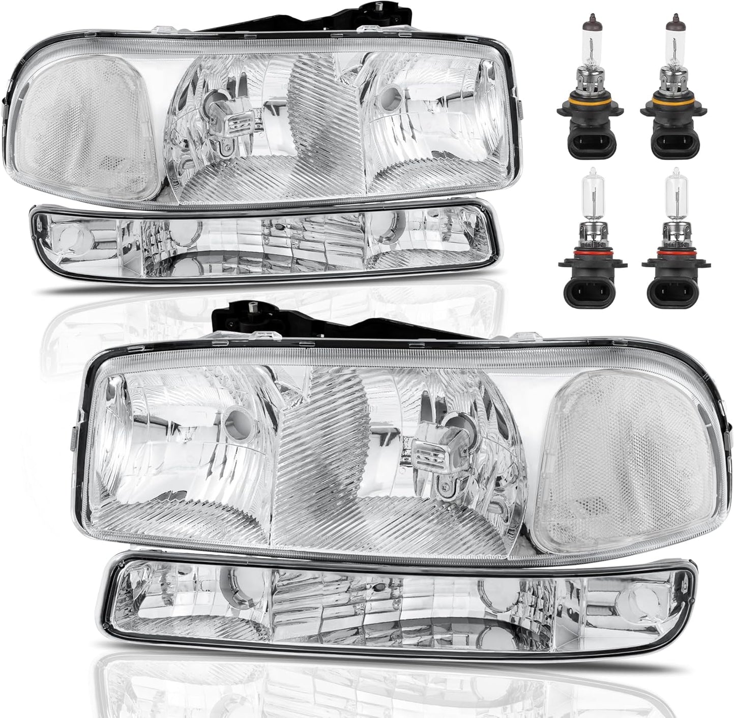Headlight Assembly Front Lamp for GMC Sierra and Yukon Models