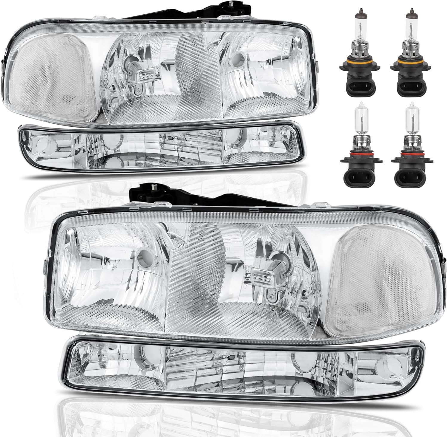 Headlight Assembly Front Lamp for GMC Sierra and Yukon Models