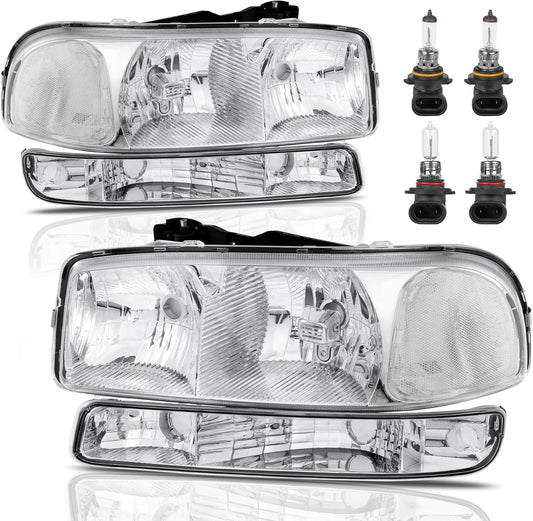 Headlight Assembly Front Lamp for GMC Sierra and Yukon Models