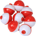 Fishing Bobbers Set Snap Hard ABS Red/White Floats - Reliable Bite