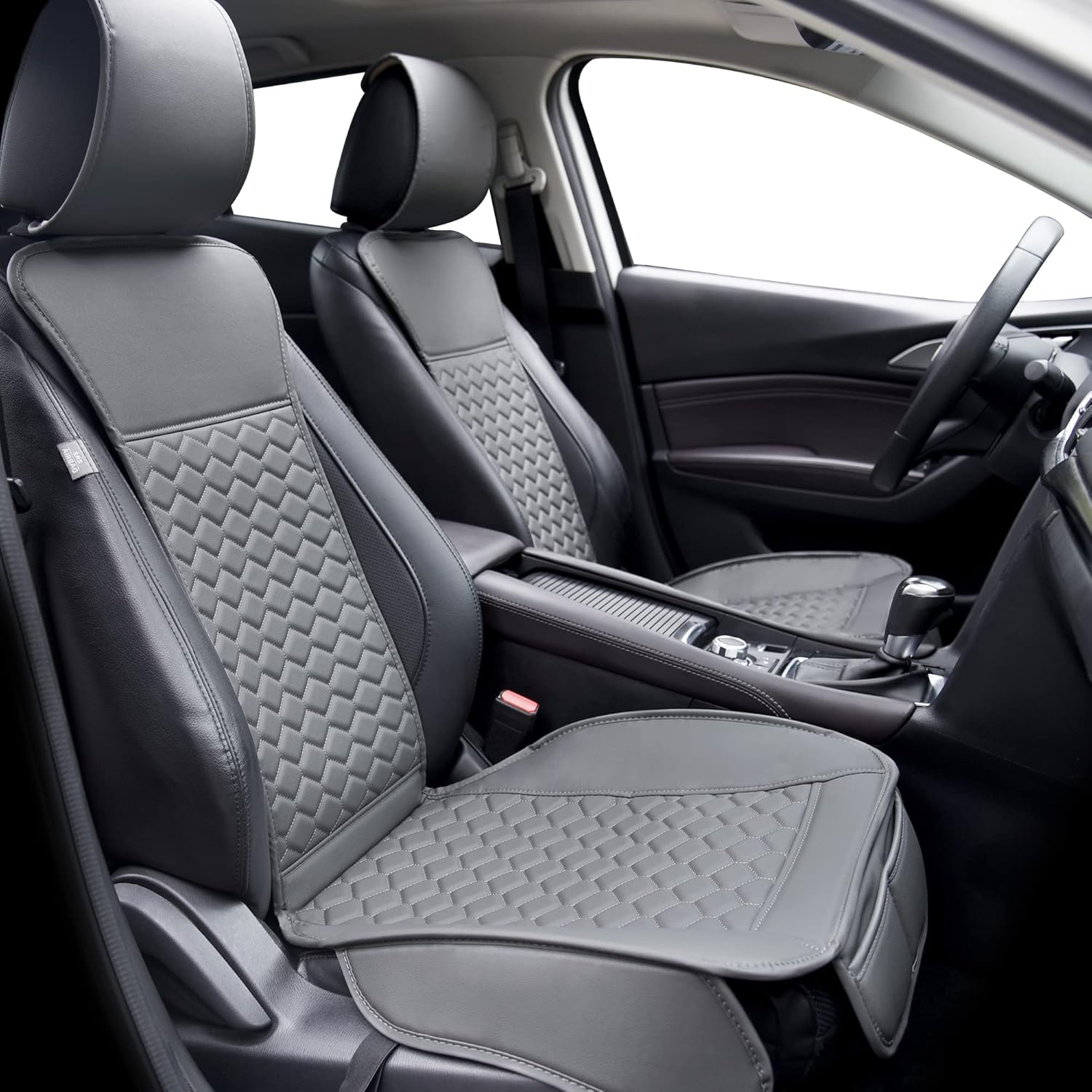 Elantrip 2PCs Front Car Seat Covers - Premium Leather Protection