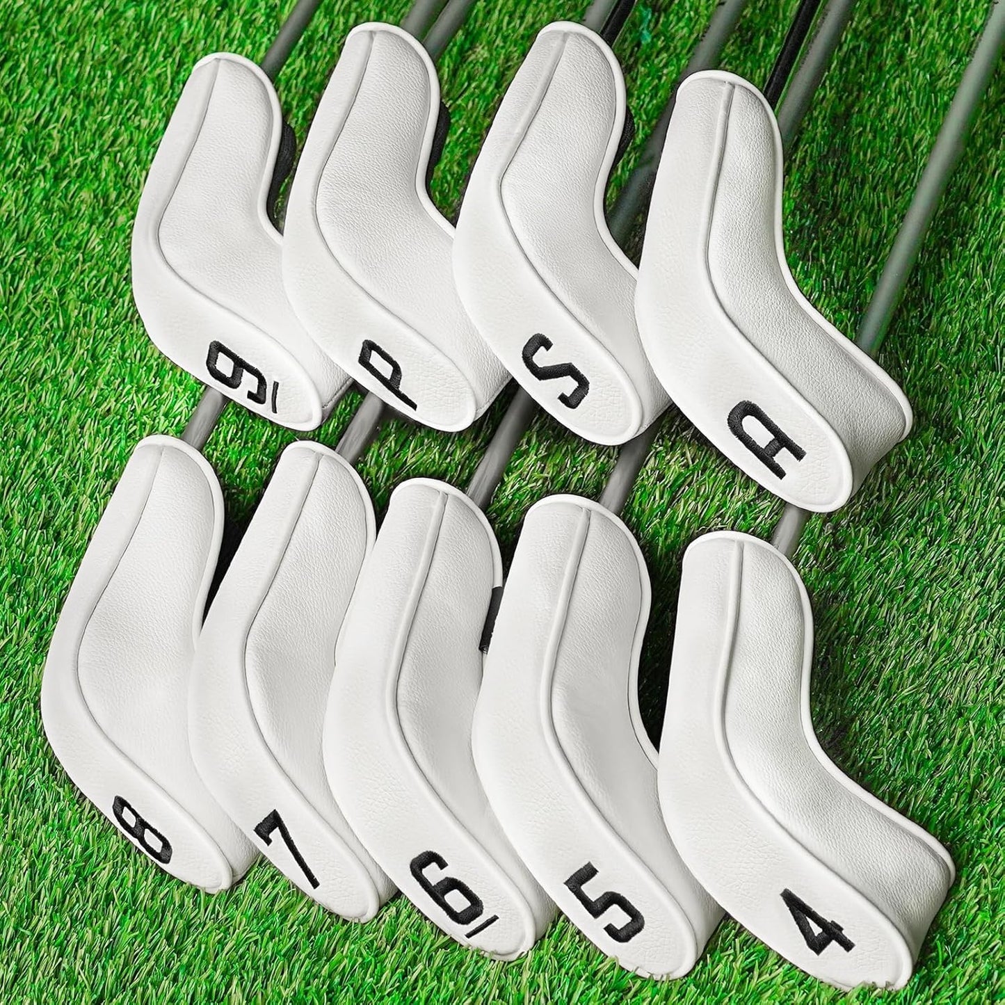 BIG TEETH Golf Hybrid Iron Head Covers Set for Easy Identification