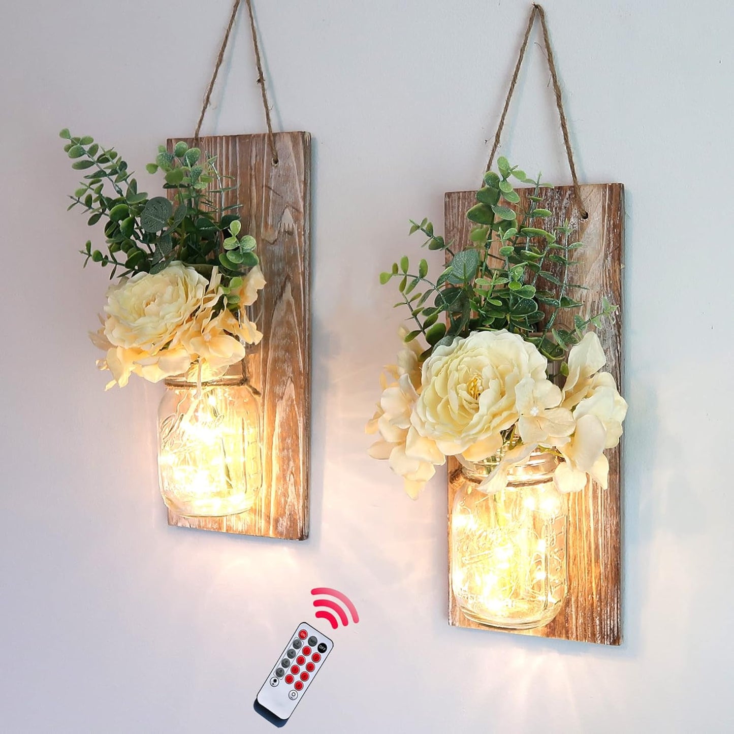 Besuerte Rustic Wall Decor Set of 2 for Modern Farmhouse Style