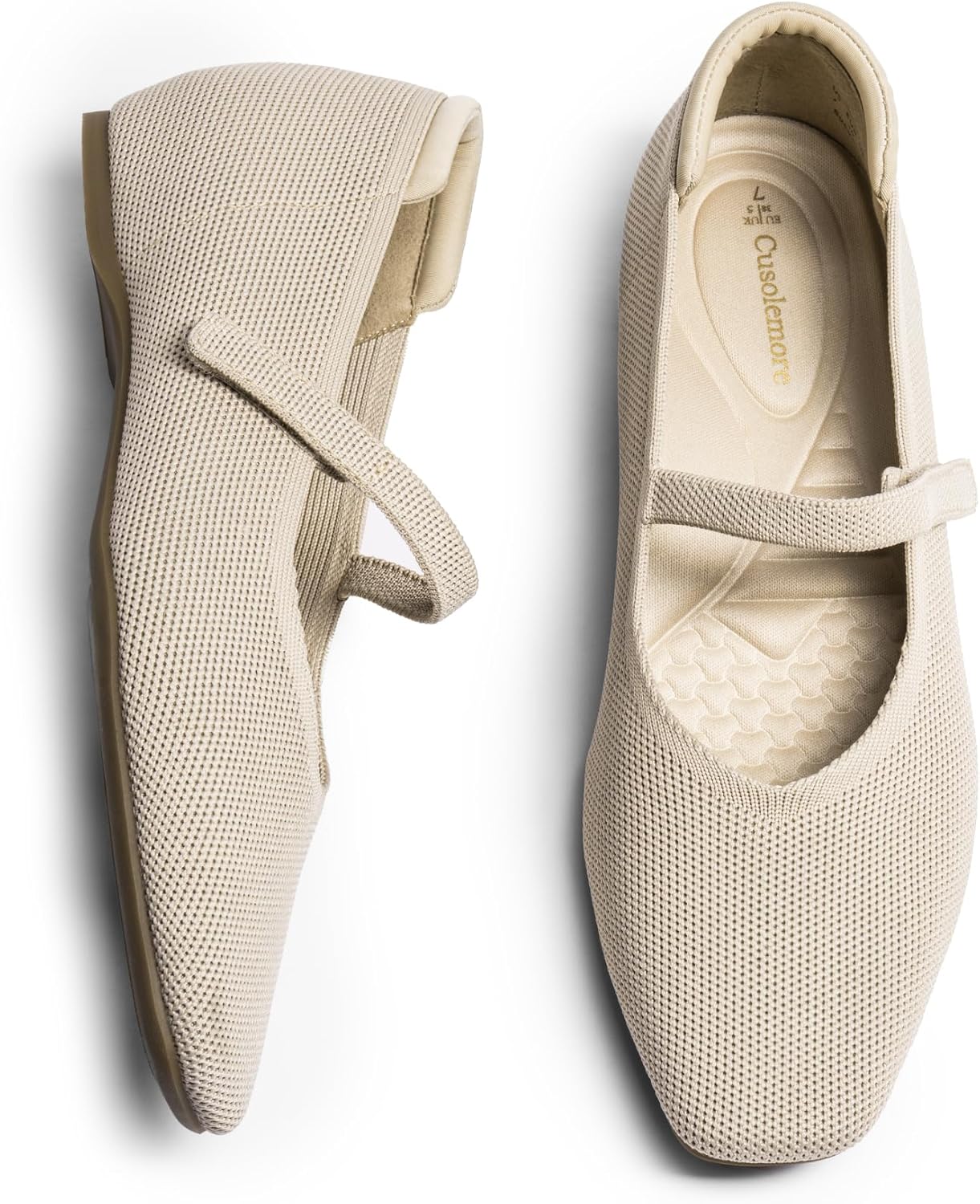 Mary Jane Flat Shoes for Women with Arch Support and Comfort