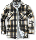 Men's Sherpa Lined Flannel Shirt Jacket - Warm Everyday Layer through