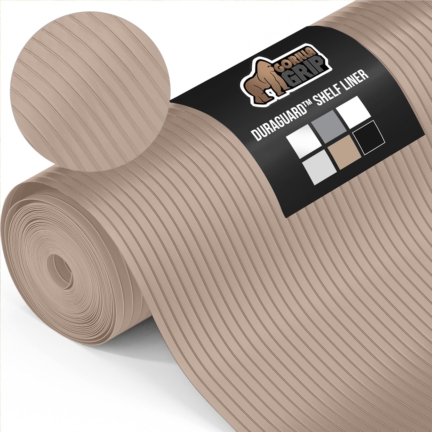 GORILLA GRIP DuraGuard Shelf Liner for Kitchen and Bathroom Use