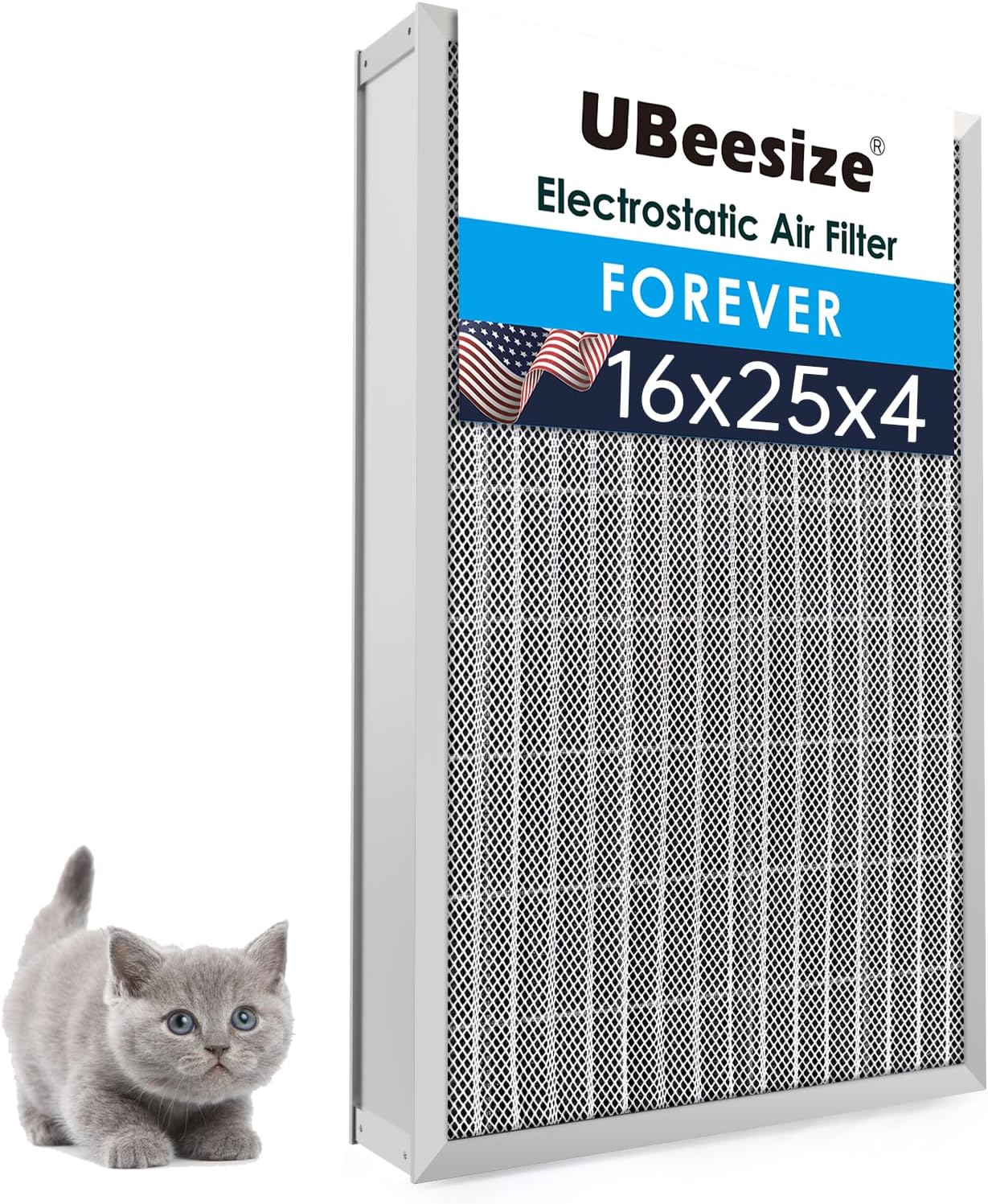 UBeesize Reusable Electrostatic Air Filter for HVAC Systems