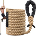 Climbing Rope Gym Workout 1.5in Thick Jute Rope - Heavy Duty Training
