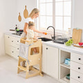 Kitchen Tower for Toddlers 1-3 - Adjustable Wooden Standing Tower