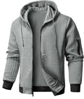 Mens Full-Zip Hoodie for Men - Lightweight Loose Fit Jacket