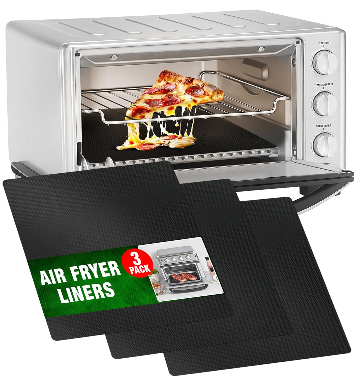 Nonstick Reusable Air Fryer Liners 3 Pack